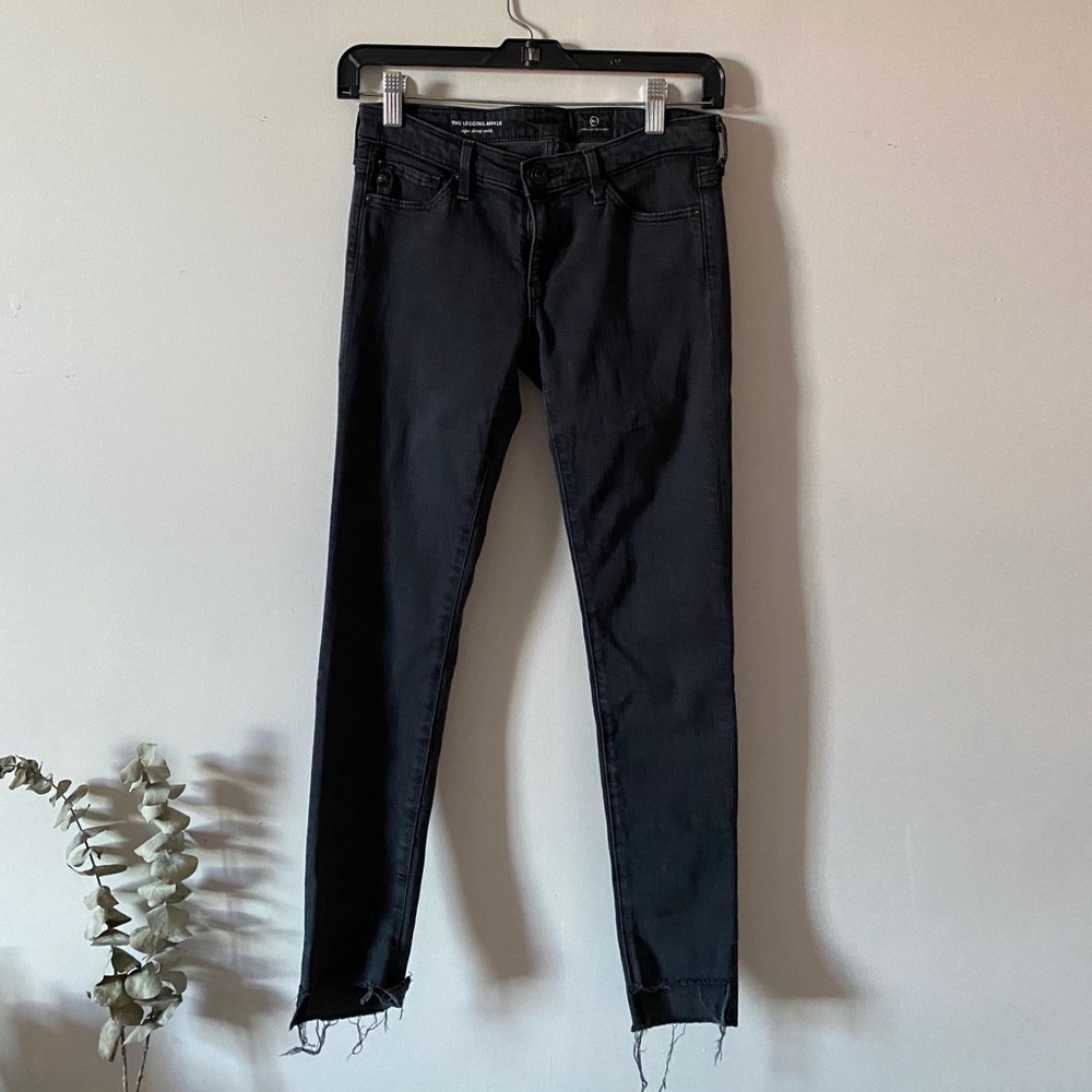 AG Adriano Goldschmied Charcoal Denim Jeans - Size 24